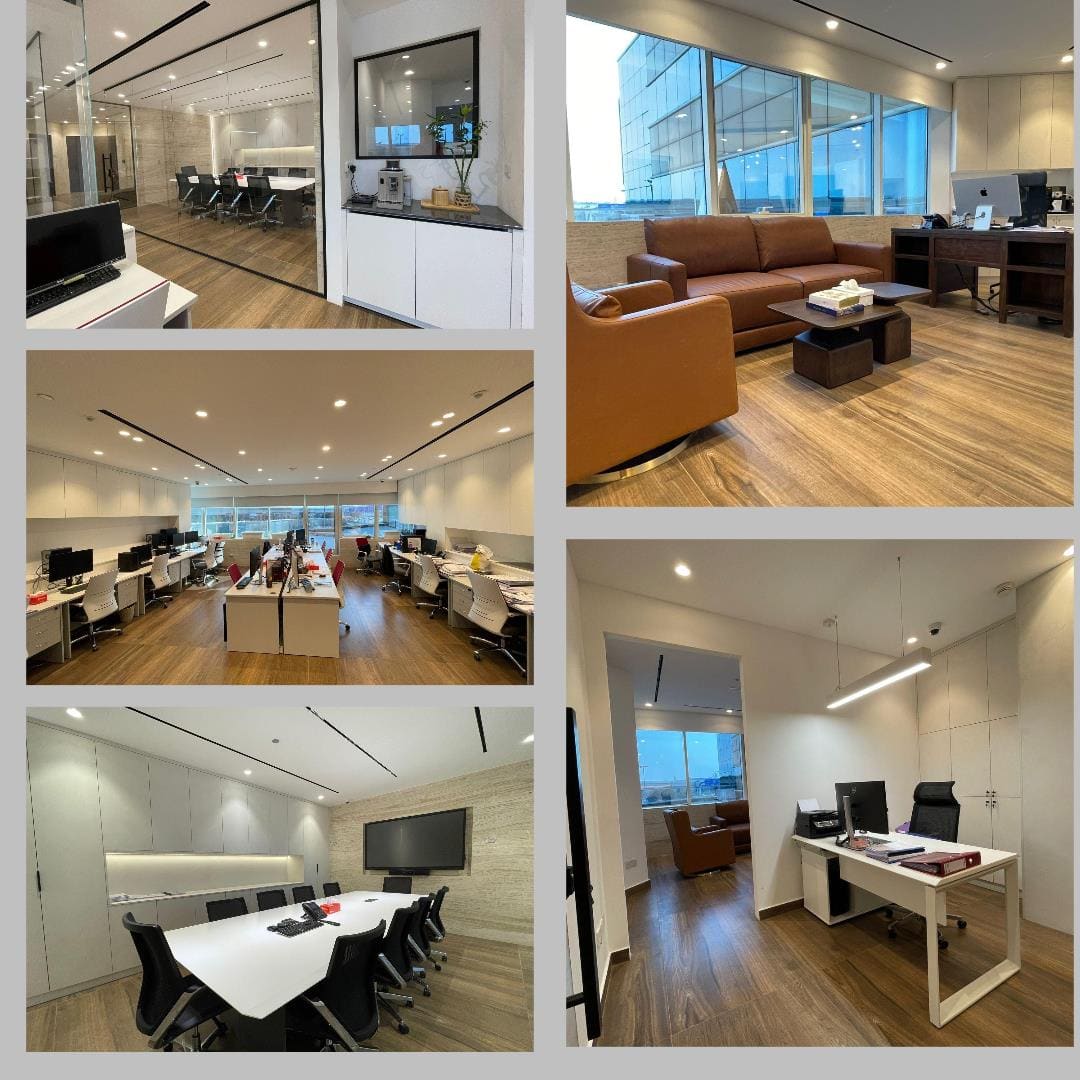 Office fitout works interior Sheikh Zayed Road Dubai YHBC