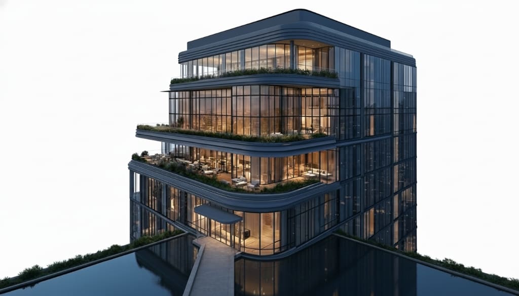 Modern luxury villa architecture Dubai YHBC