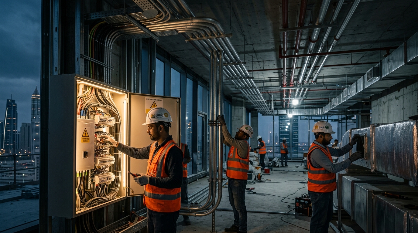 YHBC complete MEP and electrical services Dubai